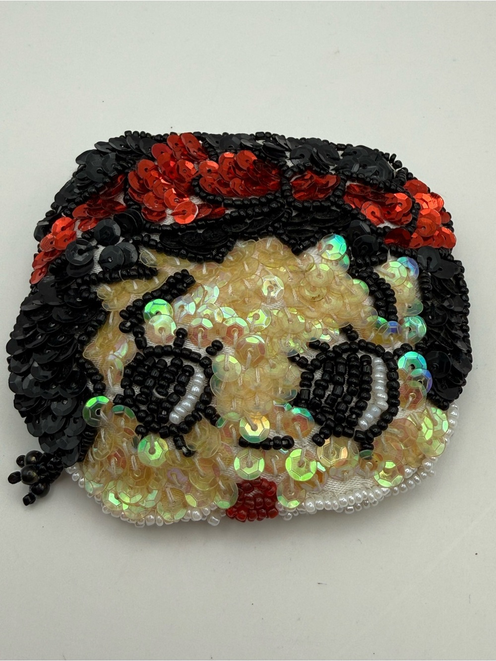 Vintage Betty Boop Beaded Sequin Coin Purse Y2K Kawaii